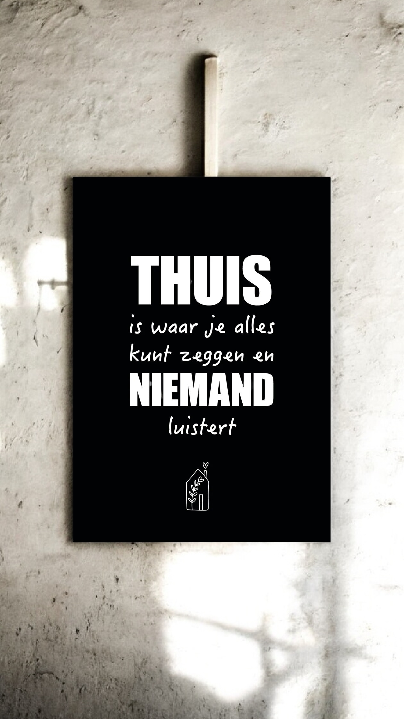 Poster A5: Thuis