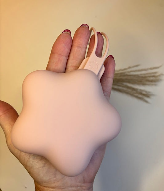 Baby fopsteenhouder ster Beige/ zacht roze