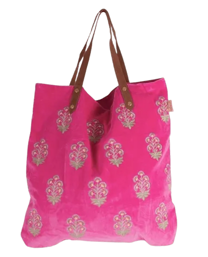 Velvet rose pouch/toilettas
