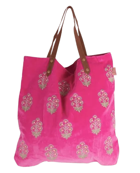 Tas: Shopper velvet rose