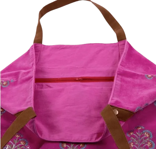 Tas: Shopper velvet rose