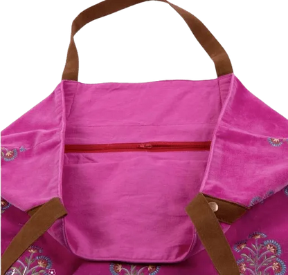 Tas: Shopper velvet rose