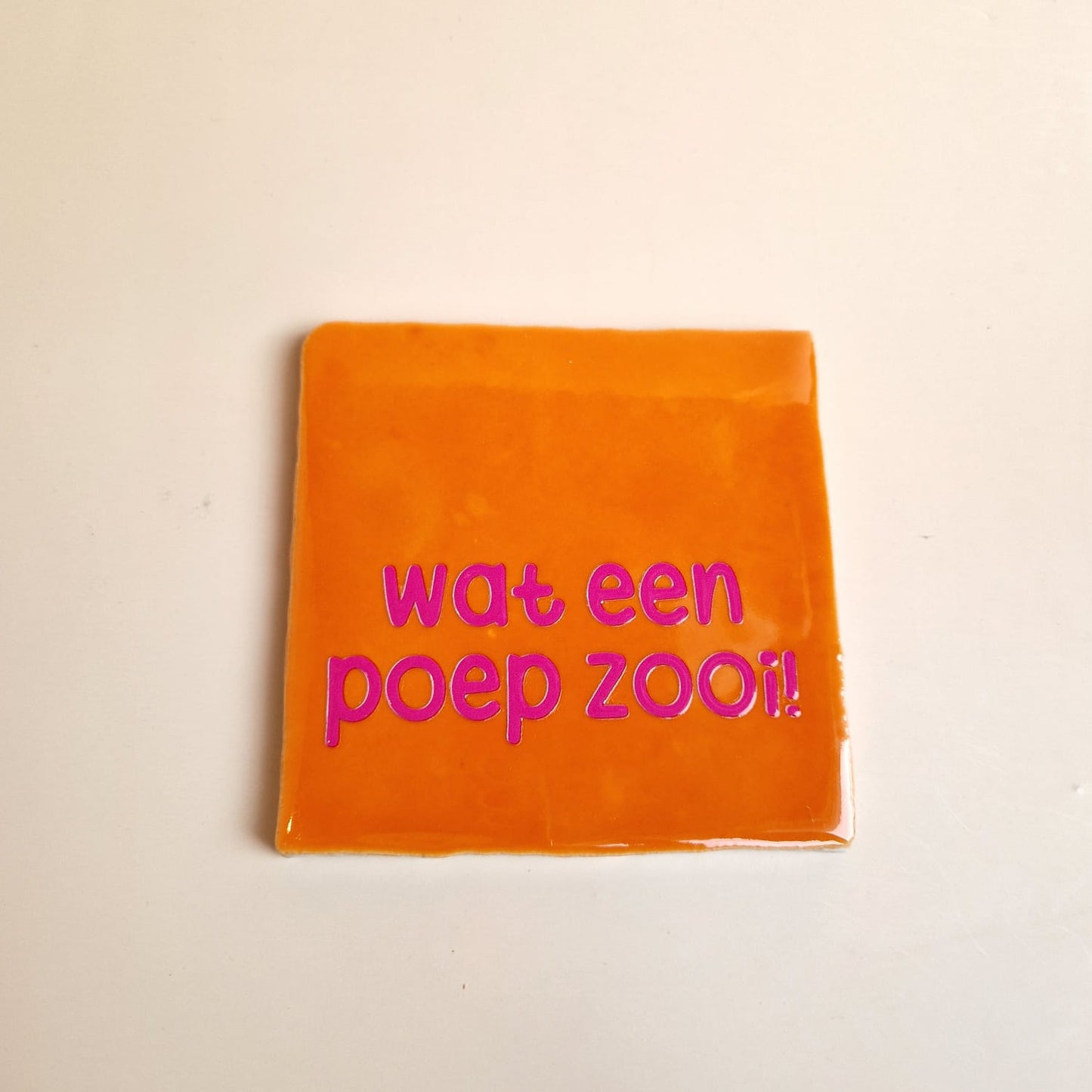 Tegel: Wat een poepzooi.