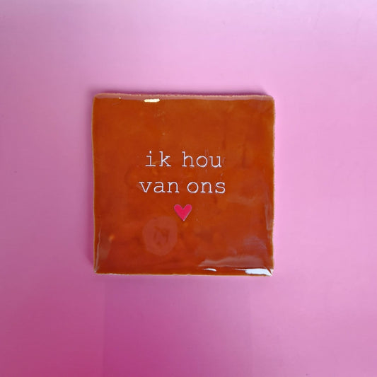 Tegel: Ik hou van ons