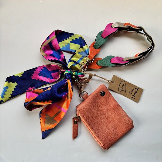 Colorful tassenhanger / telefoonkoord Corfu