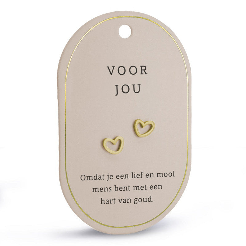 Oorbellen met een boodschap: Voor jou