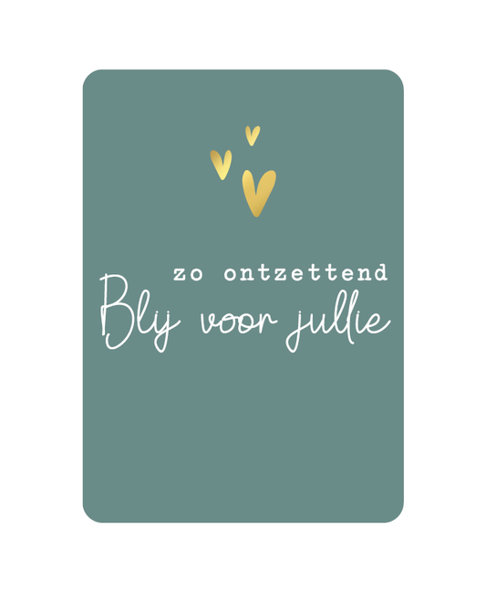 Kaart – Zo ontzettend blij voor jullie